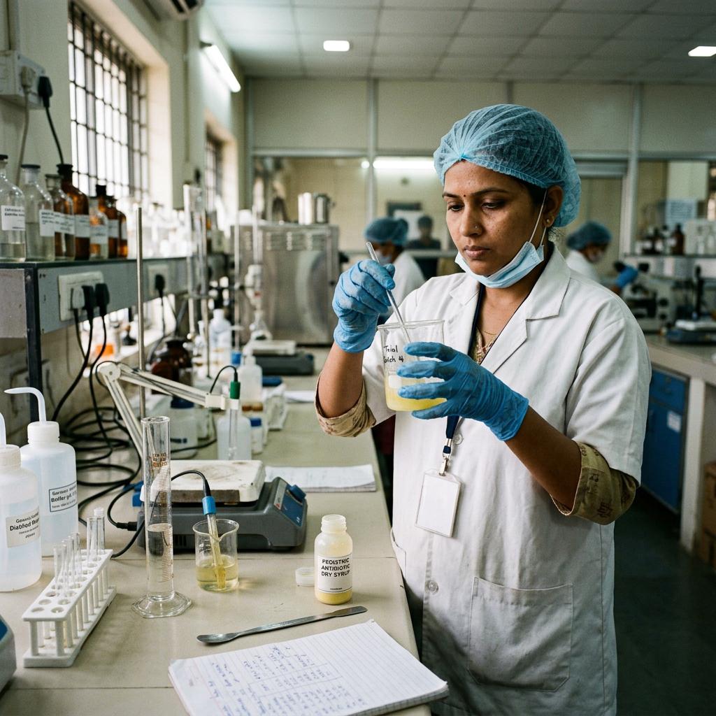 Antibiotic Suspension Manufacturing: Azithromycin, Cefixime, Ofloxacin & Combination Formulations