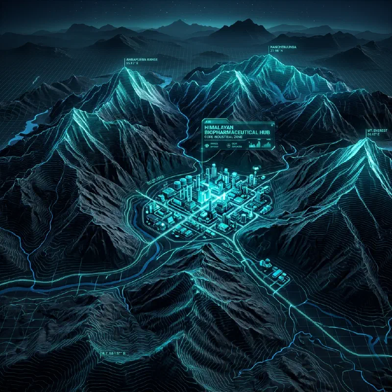 Topographical Map of Baddi Pharma Hub