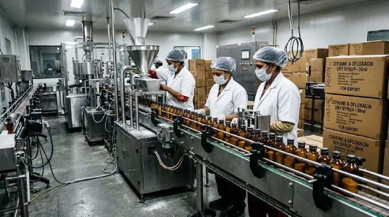 Cefixime and Ofloxacin Dry Syrup Manufacturing Suite