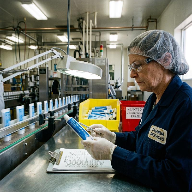 Topical Semi-Solid Gel and Cream Tube QC Inspection