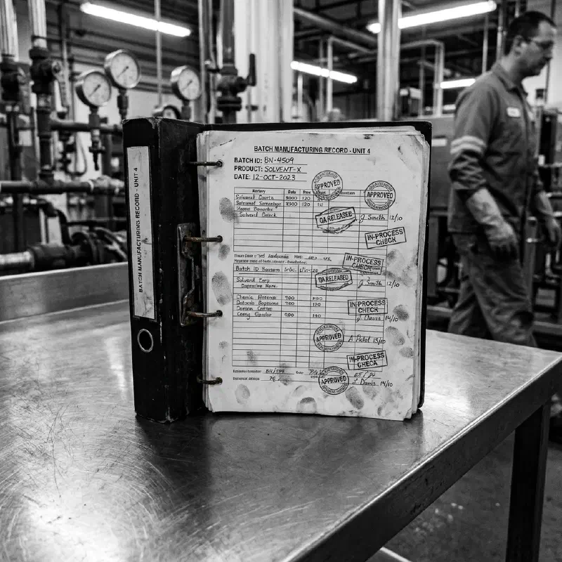 Batch Manufacturing Record BMR Production Documentation
