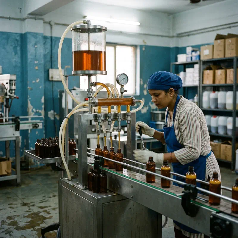 Syrup & Suspension Automated Filling Process