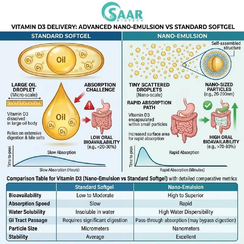 Nano Emulsion vs Softgel Comparison