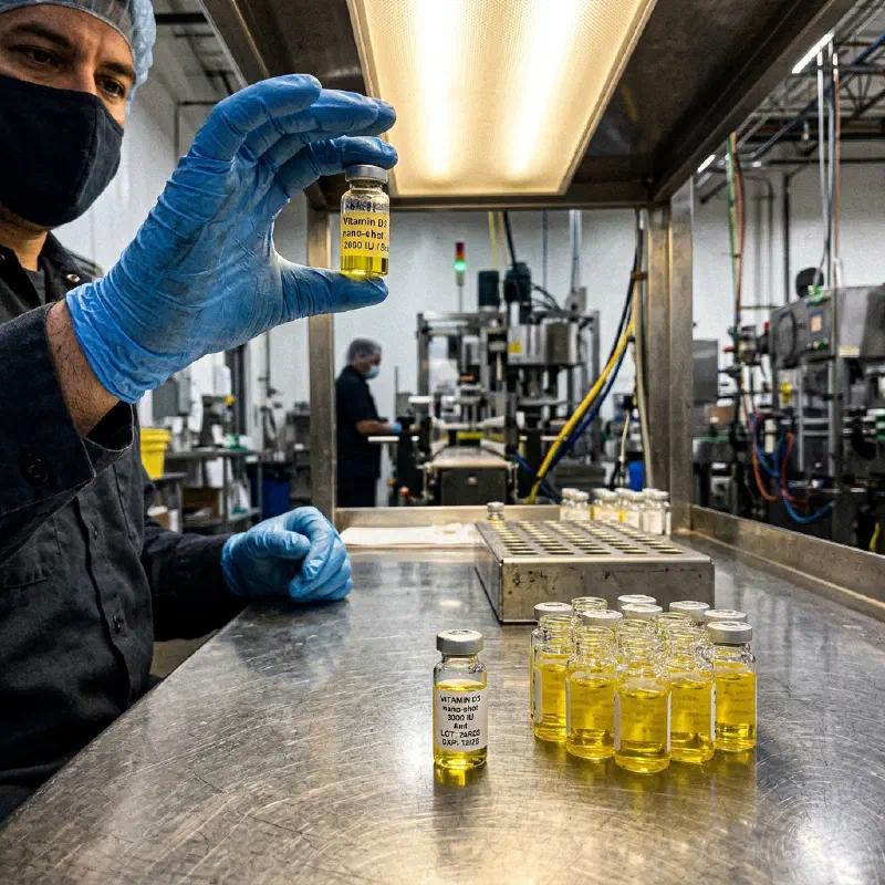 Vitamin D3 Nano-Shot Manufacturing