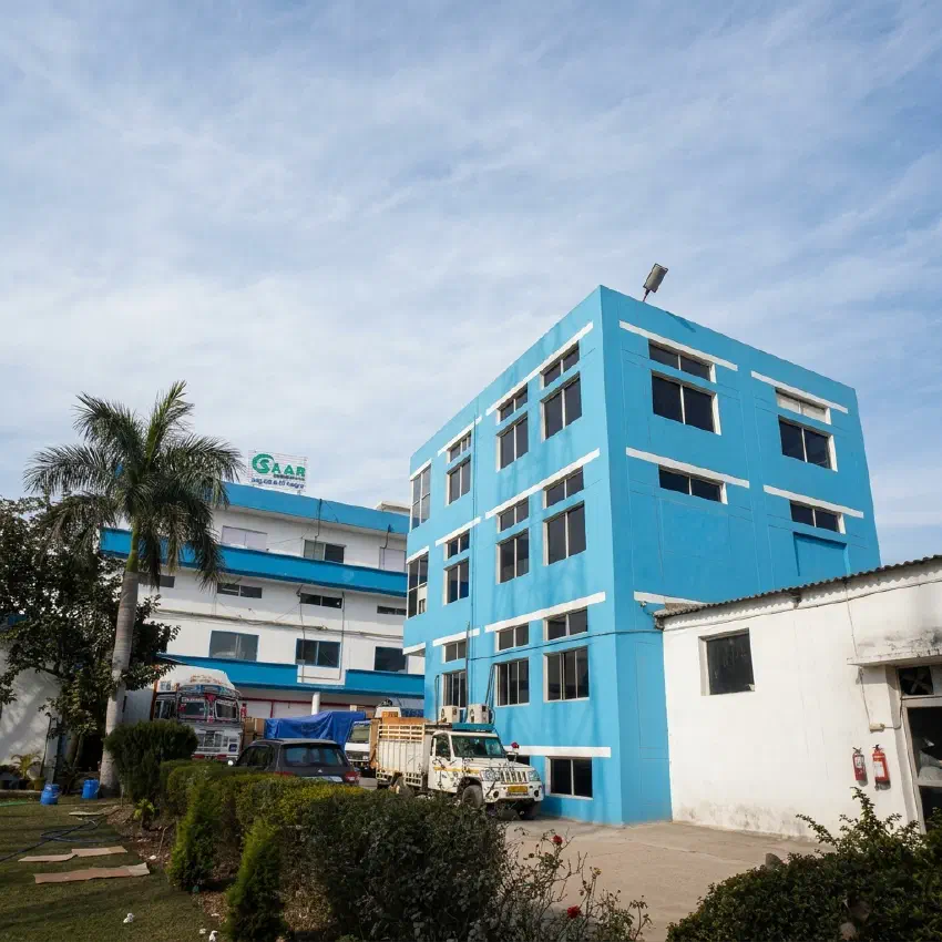 Saar Biotech pharmaceutical manufacturing unit in Baddi and head office in Chandigarh for third-party pharma production