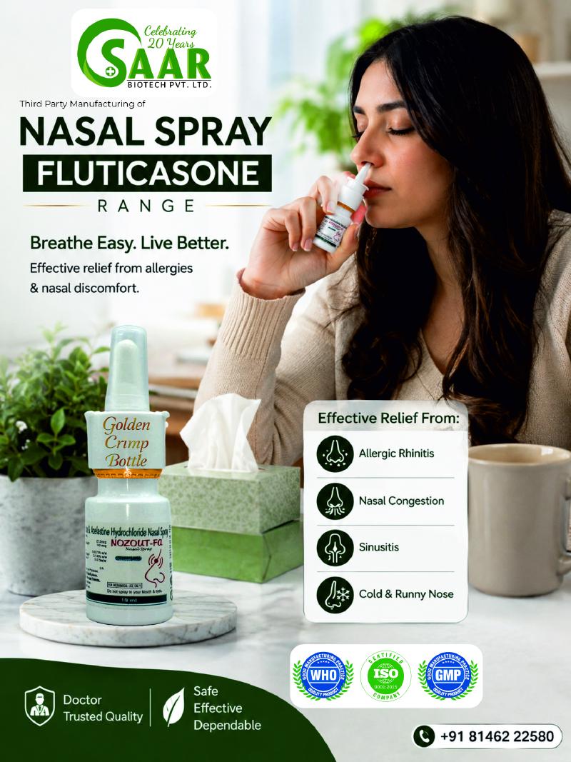 Private Label Nasal Spray Manufacturing Facility